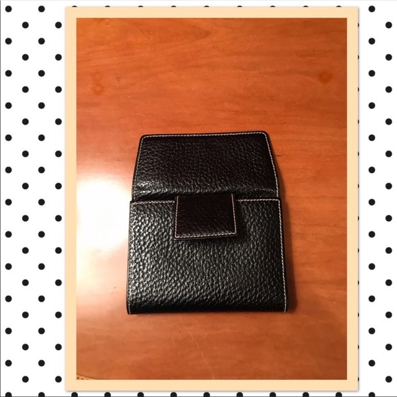Kate Spade vintage pebbled tri-folding wallet black - Picture 5 of 9
